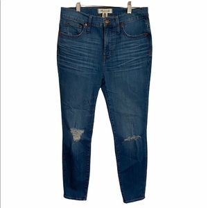 Madewell High Rise Crop Skinny Jeans 28